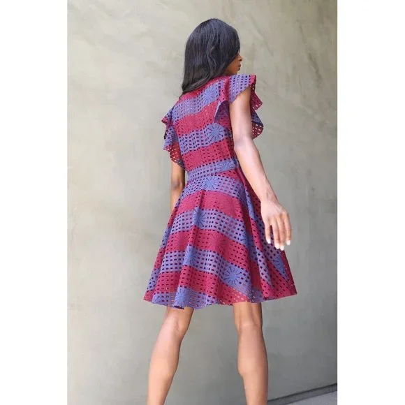 24. Eva Franco Simona Mini Dress with Cap Sleeves - Picture 2 of 3